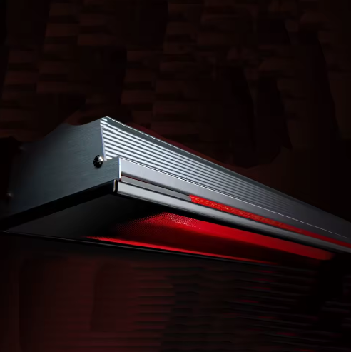 Chauffage de Terrasse Électrique 1200W – Carbone & Quartz, Résistant Aux Intempéries