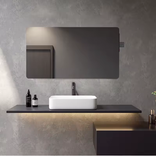 Radiateur Infrarouge Miroir – Panneau Chauffant en Cristal de Carbone