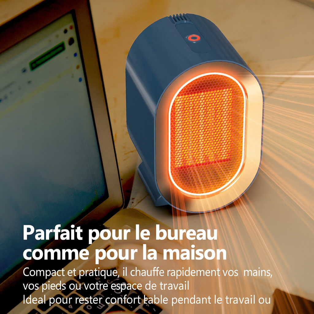 Radiateur Soufflant Céramique 1200W – Chaufline AirFlow Compact