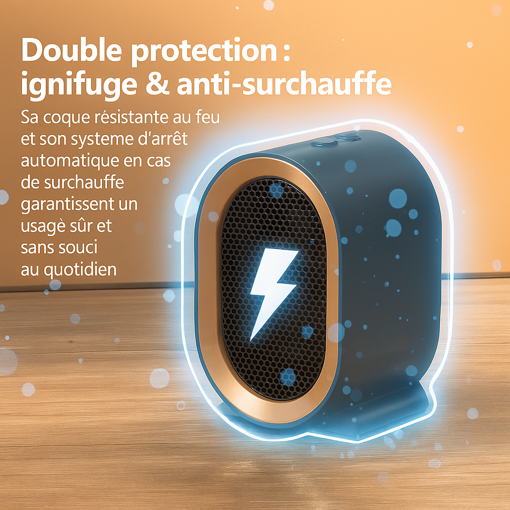 Radiateur Soufflant Céramique 1200W – Chaufline AirFlow Compact