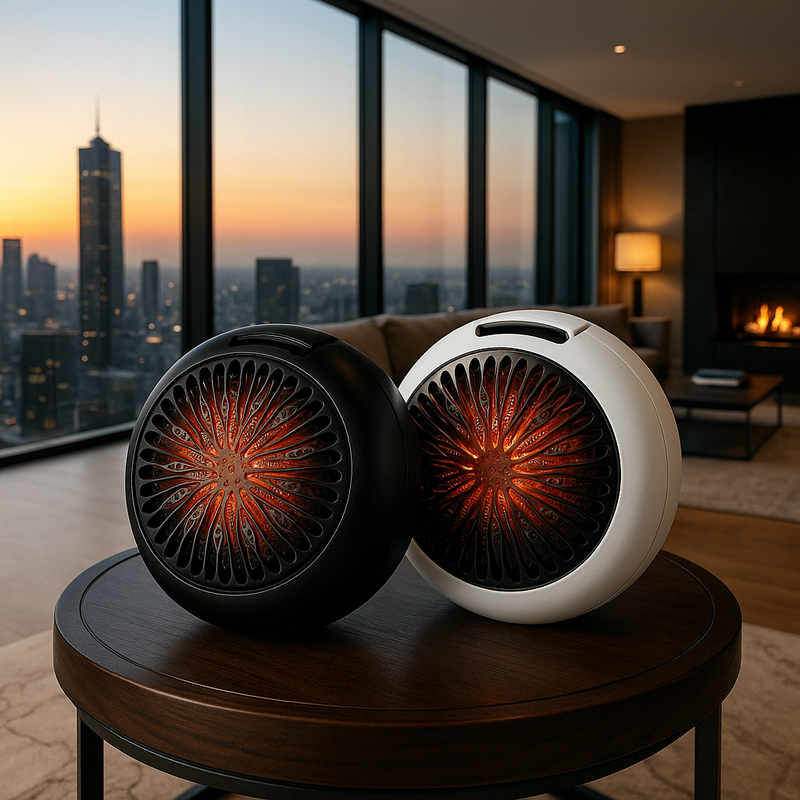 Chauffage Électrique 2-en-1 Mural/Bureau – Silencieux, Rapide & Télécommandé