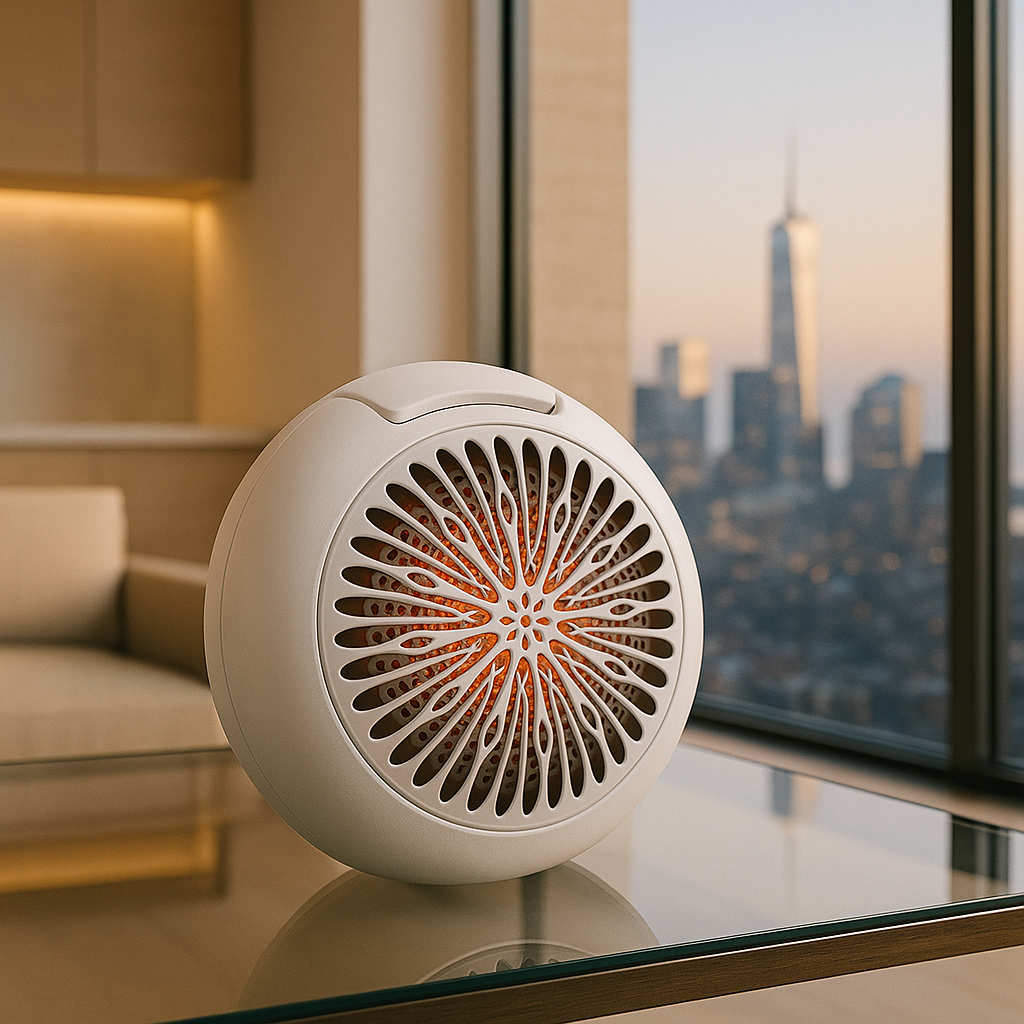 Chauffage Électrique 2-en-1 Mural/Bureau – Silencieux, Rapide & Télécommandé