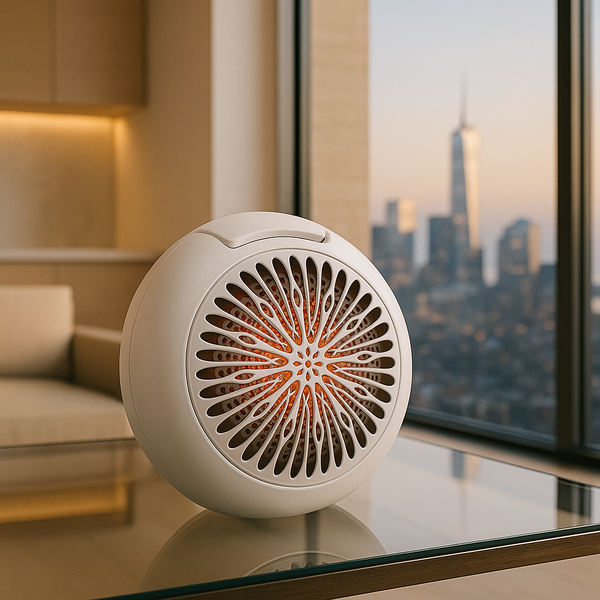 Chauffage Électrique 2-en-1 Mural/Bureau – Silencieux, Rapide & Télécommandé