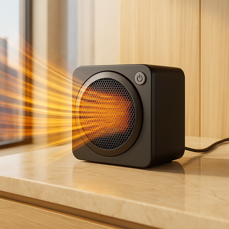 Chauffage d’Espace 500W – Céramique PTC, Compact & Économique