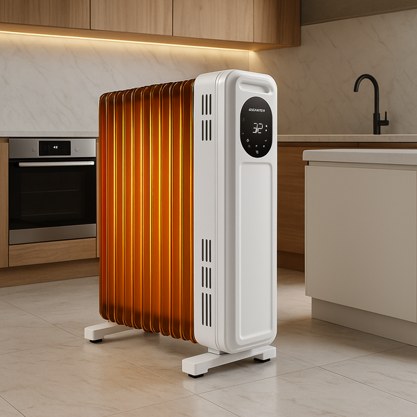 Aigostar Radiateur à Huile 2300W – 11 Ailettes, Télécommande, 3 Modes, Thermostat & Minuterie 24h