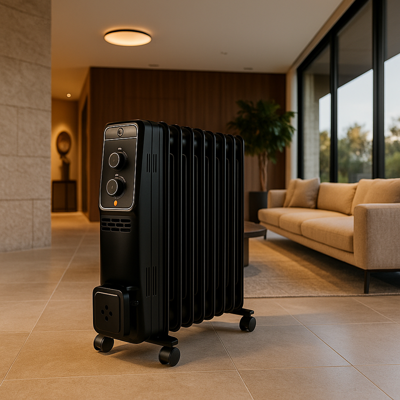 Radiateur Électrique à Huile 400–2500W – Chauffage Silencieux & Thermostat Intelligent