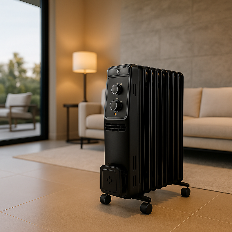 Radiateur Électrique à Huile 400–2500W – Chauffage Silencieux & Thermostat Intelligent