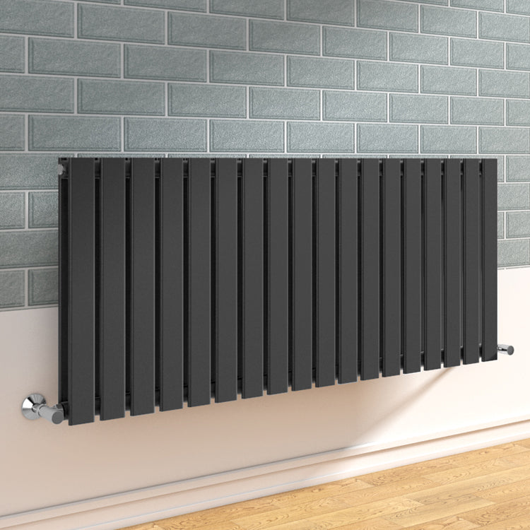 Radiateur Vertical Design Anthracite – Flat Tube, Haute Performance & Gain d’Espace