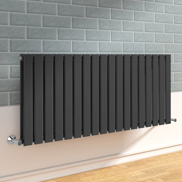 Radiateur Vertical Design Anthracite – Flat Tube, Haute Performance & Gain d’Espace